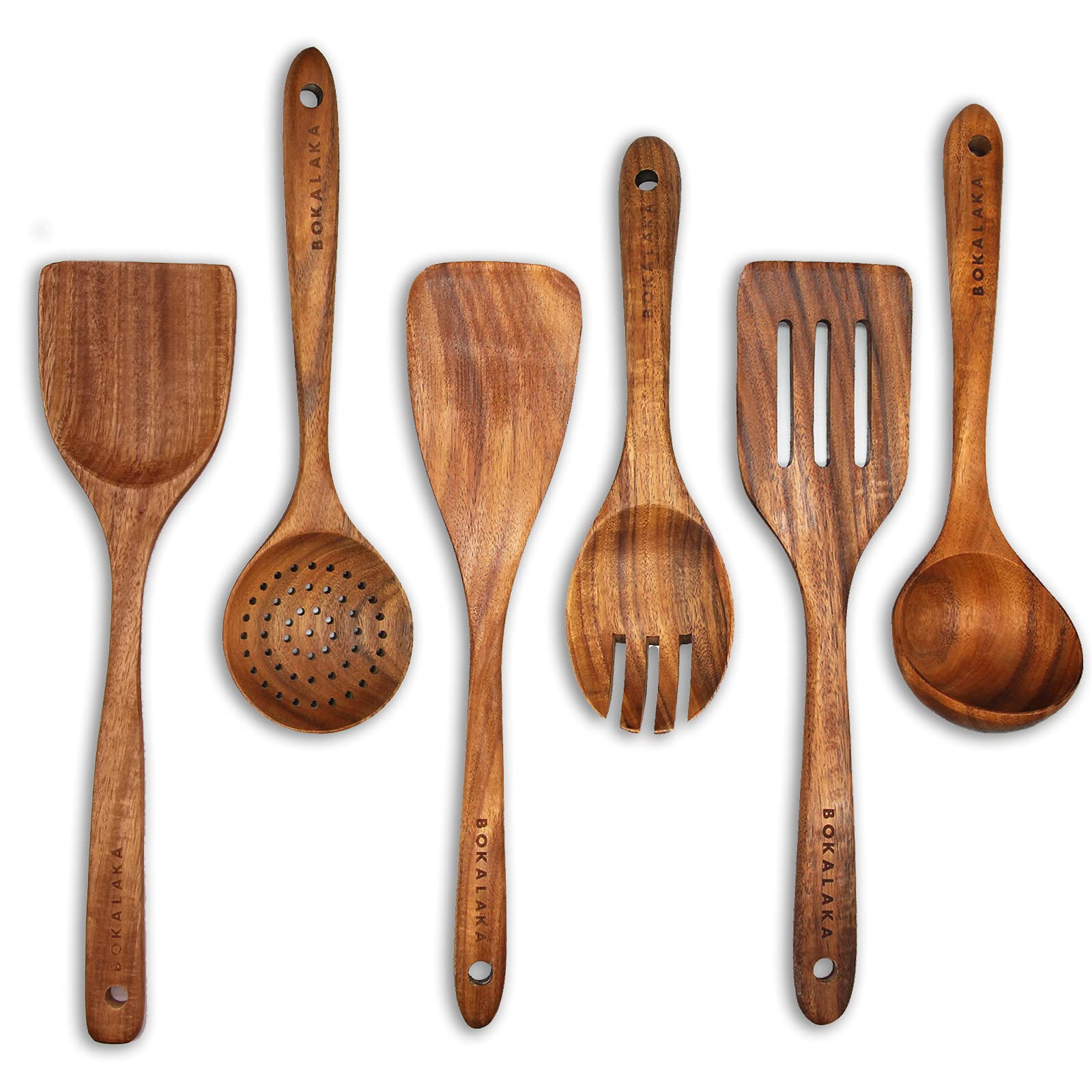 6-Piece Wooden Utensil Set